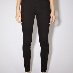 Acne Studios Black Peg High-Rise Skinny Jeans